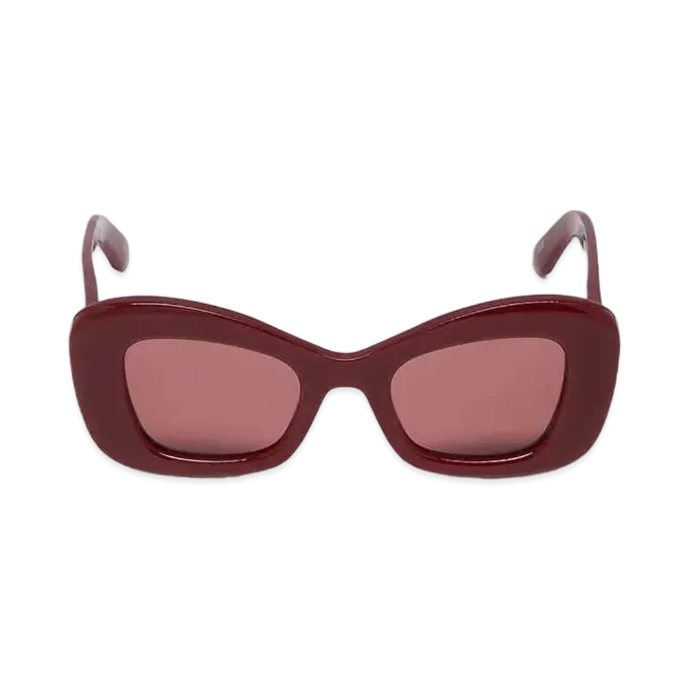 Alexander McQUEEN Bold Cat Eye Sunglasses "Burgundy"