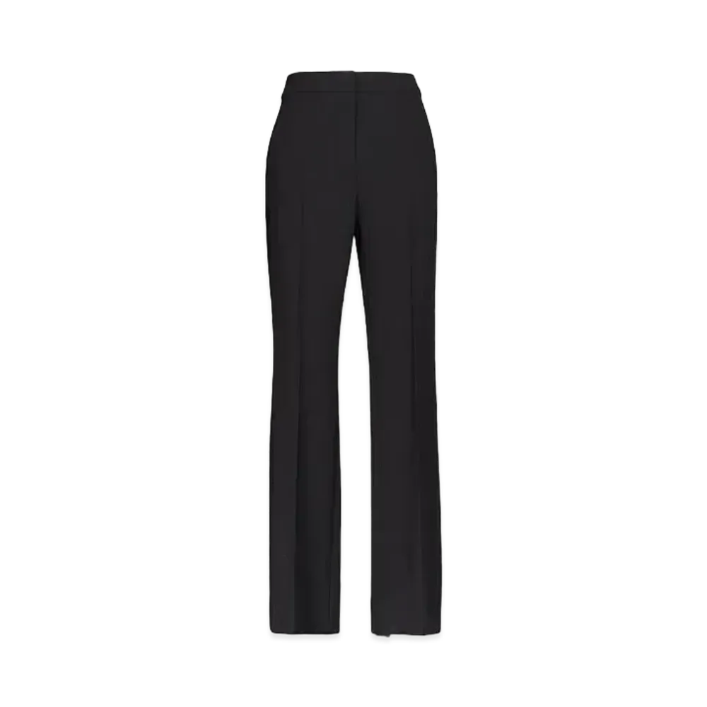 Max Mara Onda Wool Crepe Pants "Black"