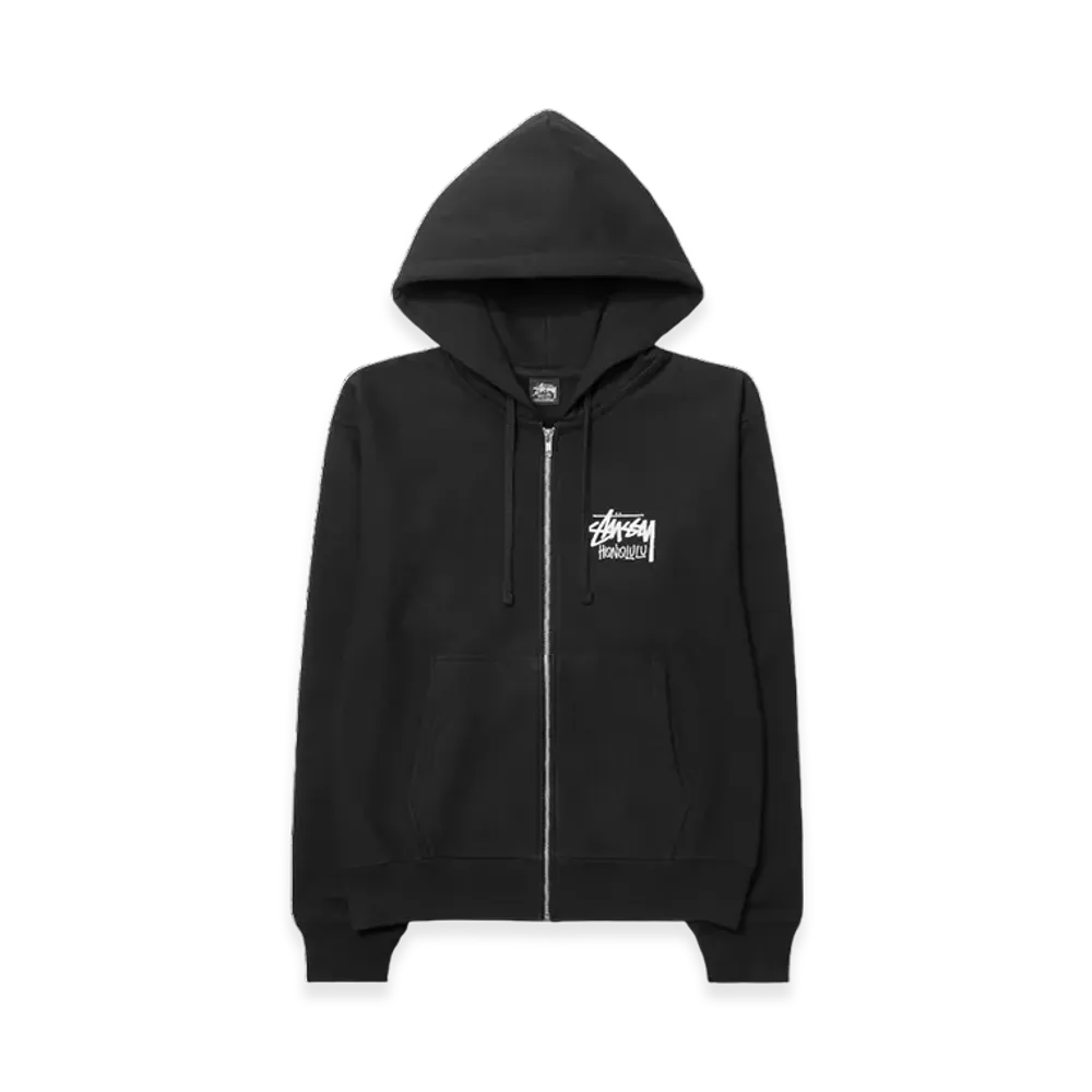 Stussy Stock Honolulu Zip Hoodie "Black"