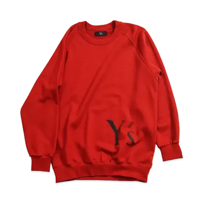 Yohji Yamamoto Y's -ONLINE EXCLUSIVE- Y's LOGO SWEAT "Red"