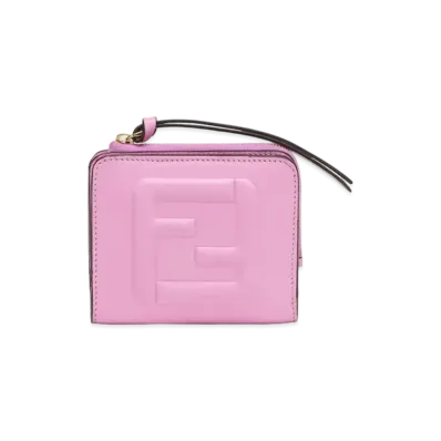 FENDI FF Cube Wallet Leather "Pink"