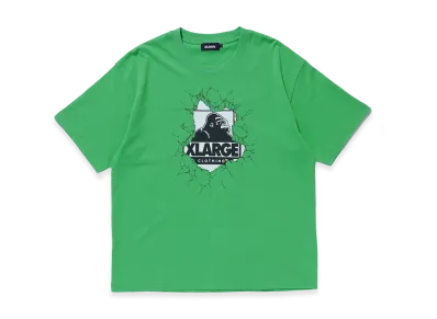 XLARGE x LIXTICK Crack Wall OG S/S Tee "Green"