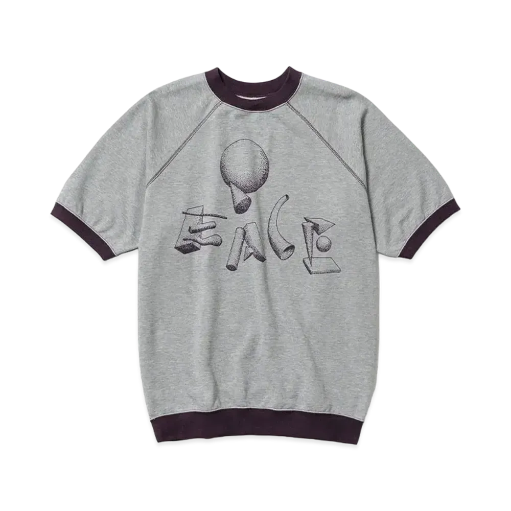Sasquatchfabrix Polyhedron "Peace" H/S Sweat Shirt "Ash Gray"