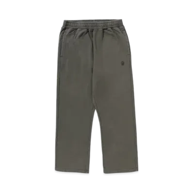 A BATHING APE One Point Relaxed Fit Wide Leg Sweatpants "Olive Drab"