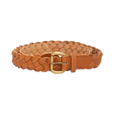 visvim Braided Belt 30mm "Light Brown"