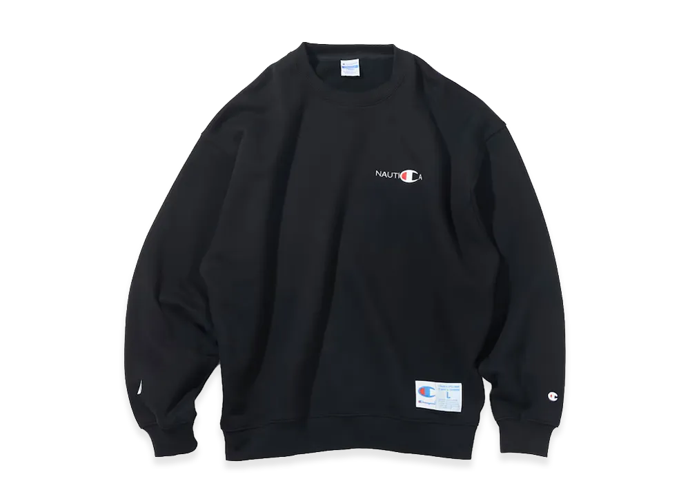 Champion x NAUTICA Embroidered Sweatshirt "Black"