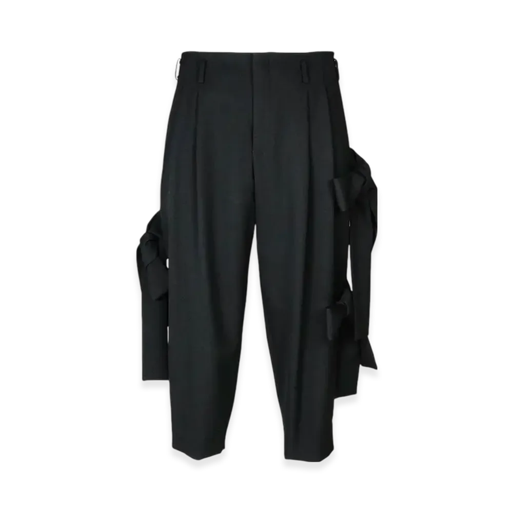 COMME des GARCONS HOMME PLUS Wool Gabardine Mid Pants "Black"