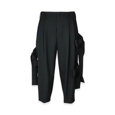 COMME des GARCONS HOMME PLUS Wool Gabardine Mid Pants "Black"