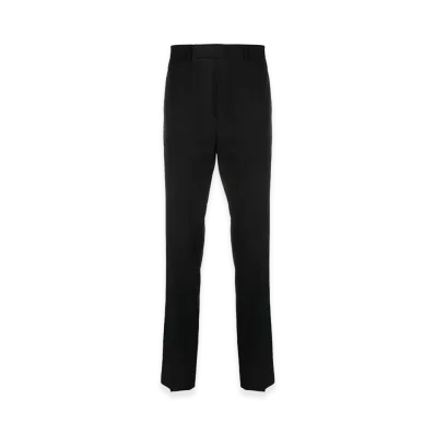 Rick Owens Off-Centre Tapered-Leg Trousers "Black"