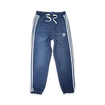 adidas French Terry Denim Slim Track Sweat Pants "Indigo"