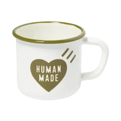 HUMAN MADE Enamel Mug 400ml "Olive Drab"
