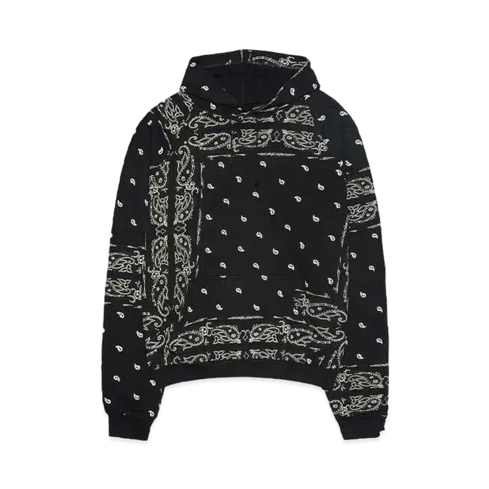 THE WORLD IS YOURS Paisley Sweat Hoodie "BLACK"