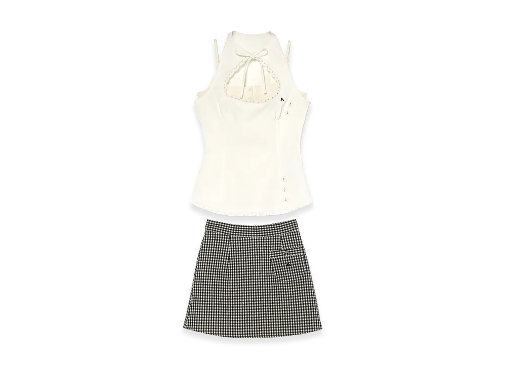 ANDMARY Women's Nana Blouse Set Up "White"