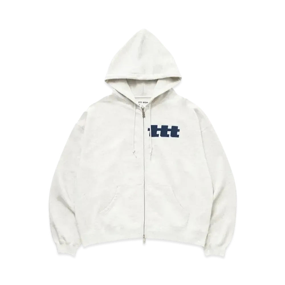 TTT MSW Logo Zipup Hoodie "Ash"