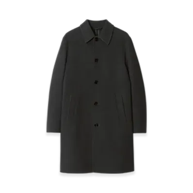 Burberry Mid-length Wool Car Coat "Charcoal"
