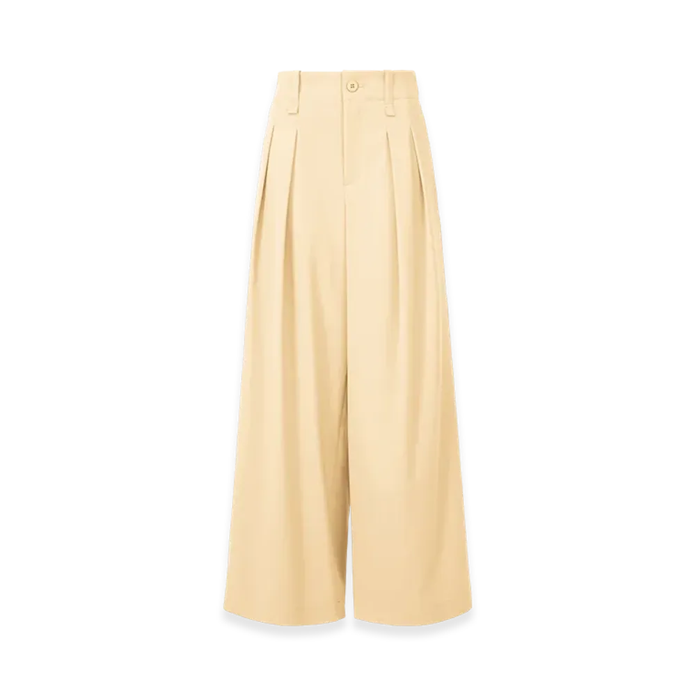 ISSEY MIYAKE Round Pants "AsaWhite"