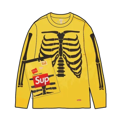 Supreme x Hanes Bones Thermal Crew (1 Pack) (25FW) "Yellow"