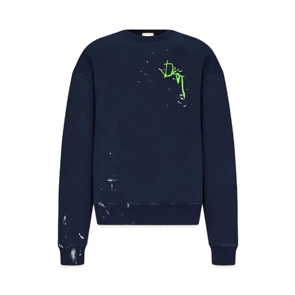 Dior x Cactus Jack Oversize Sweatshirt "Navy Blue"