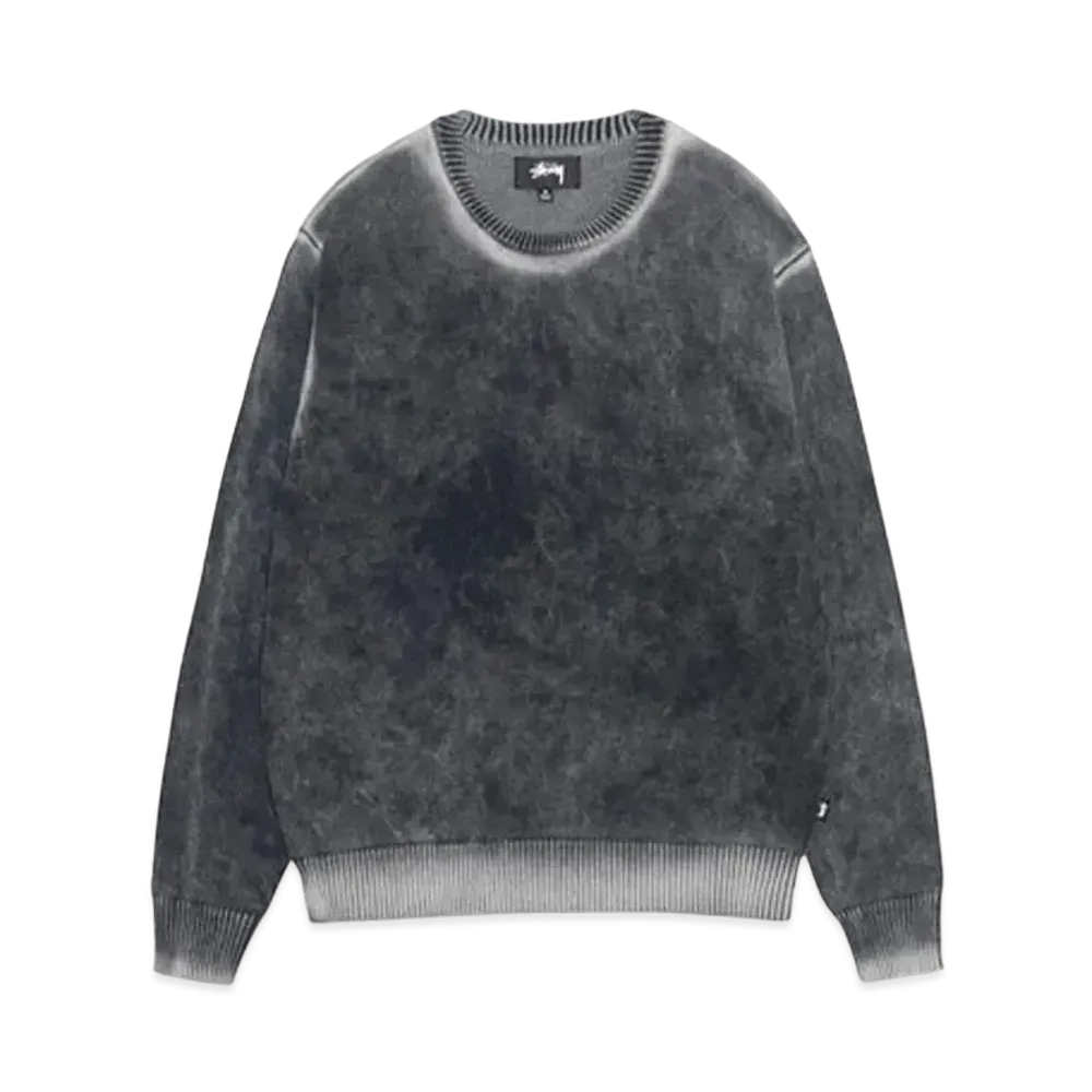Stussy Faded Cotton Crew "Black"