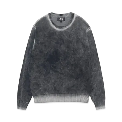 Stussy Faded Cotton Crew "Black"