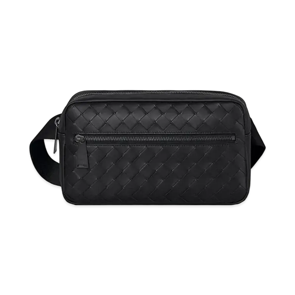Bottega Veneta Intrecciato Funny Bag "Black"