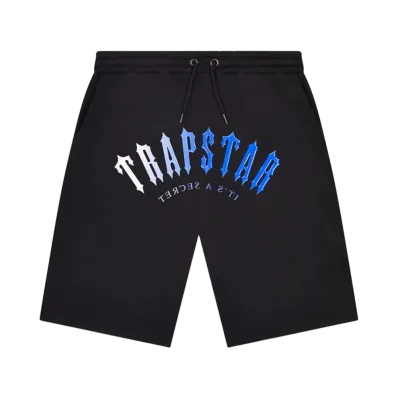 TRAPSTAR Irongate Arch Gel Shorts "Black/Blue"