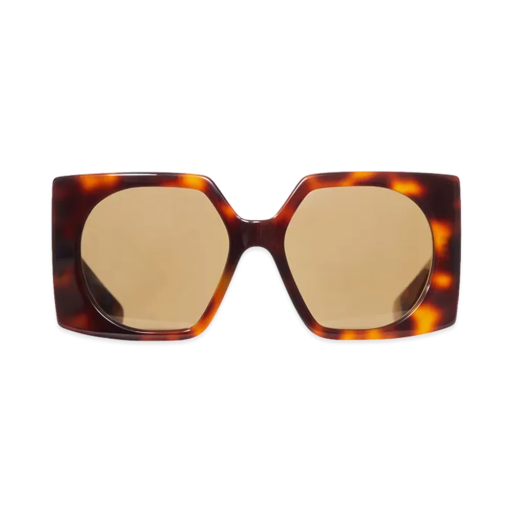 Valentino Women's Square Acetate Sunglasses "Nude/Neutrals"