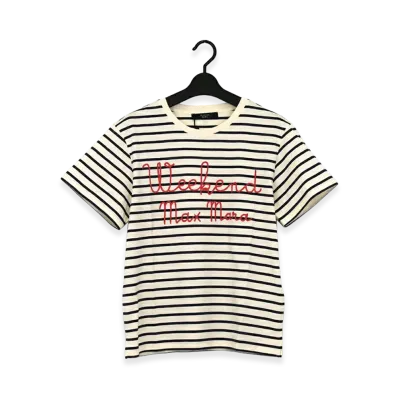 Weekend Max Mara Women's T-Shirt "Ivory/Navy"