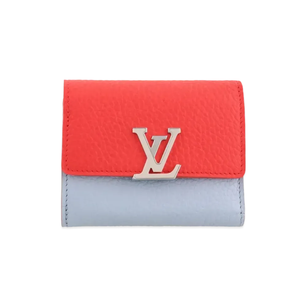 Louis Vuitton Capucines Wallet XS Taurillon Leather "Coral Blue Orump"