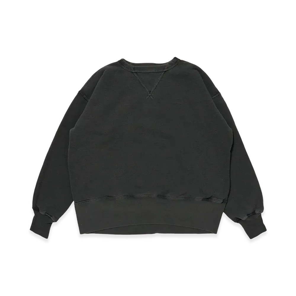T.T Taiga Takahashi LOT.603 Sweat Shirt "Sumi Dyed Black"