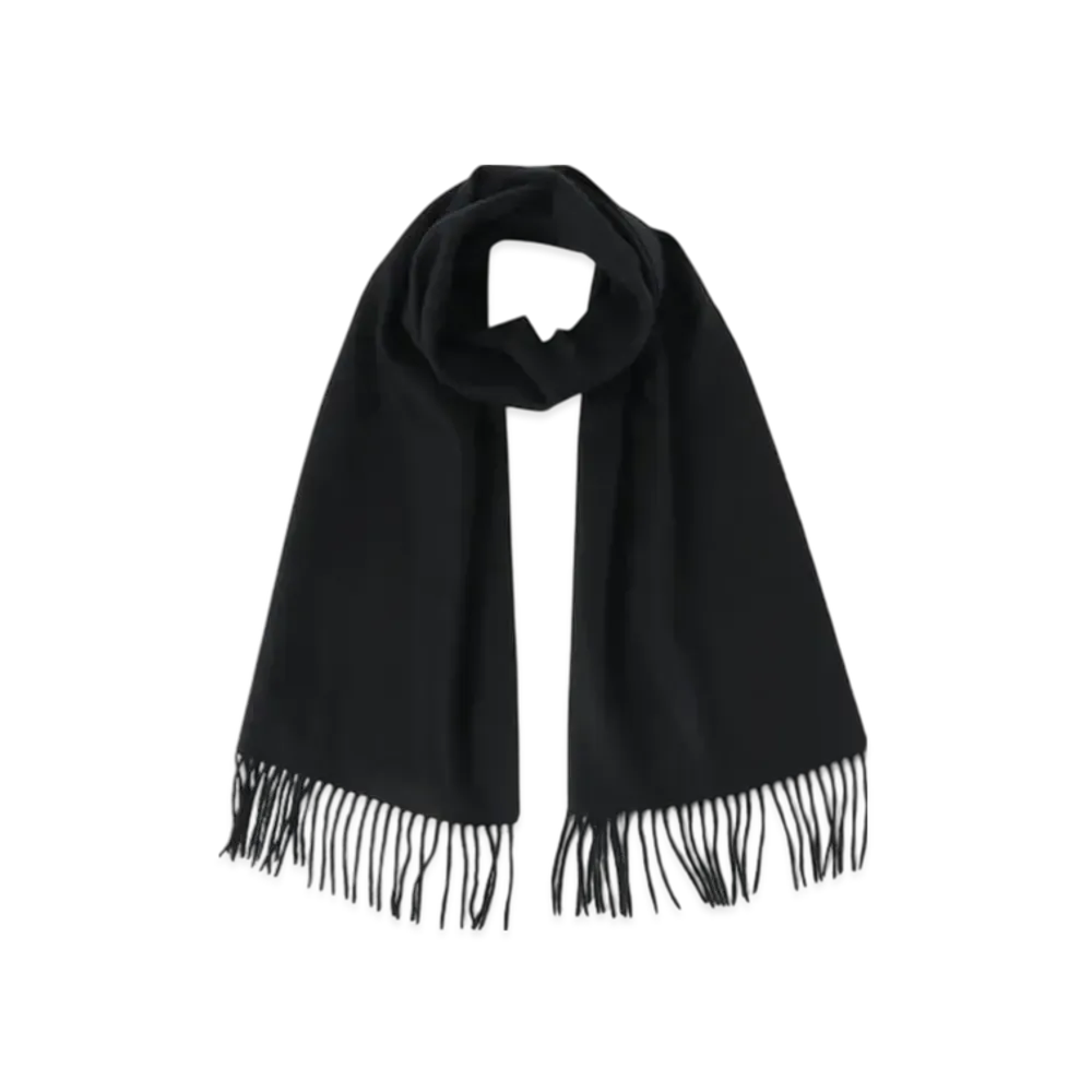 BEAMS Cashmere Scarf Solid "Black"