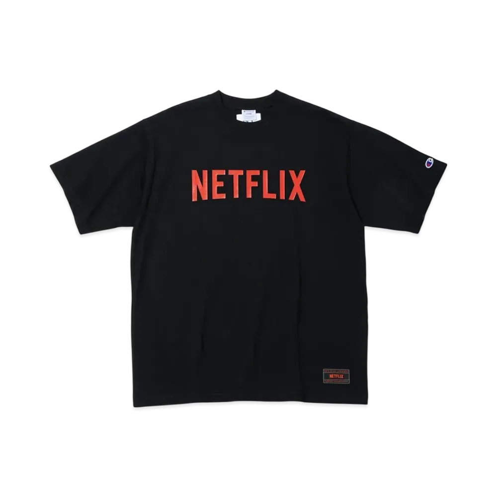 Netflix x V.A. x Champion S/S Tee 014 "Black"