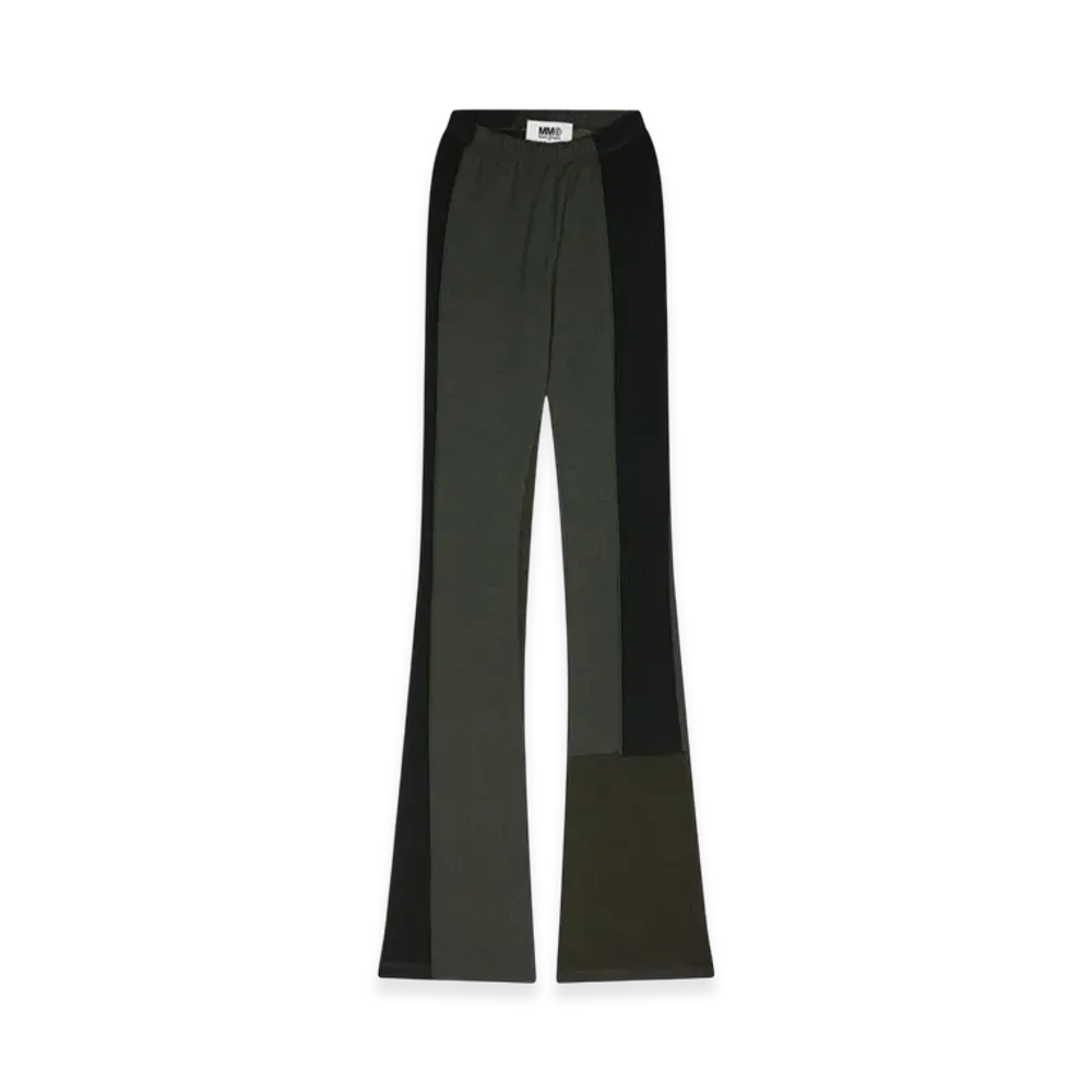 MM6 Maison Margiela Women's Patchwork Trousers "Petrol Green"