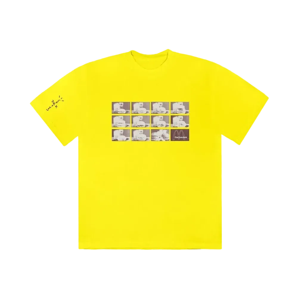 Travis Scott Cactus Jack x McDonald's Menu Mono Logo II T-Shirt "Yellow"