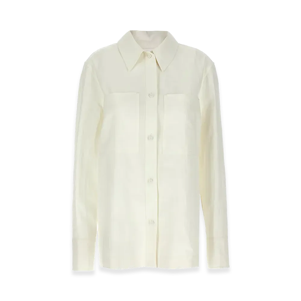 Jil Sander Women's Linen Shirt "White"