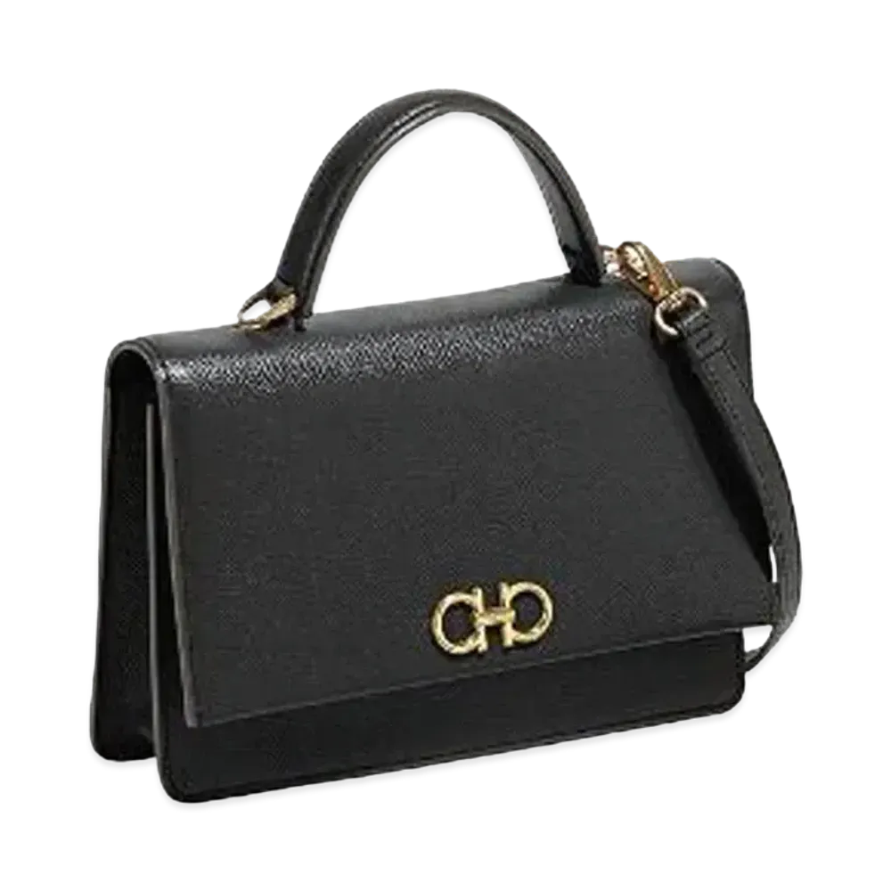 Salvatore Ferragamo Gancini Minibag "Black"