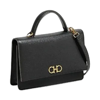 Salvatore Ferragamo Gancini Minibag "Black"