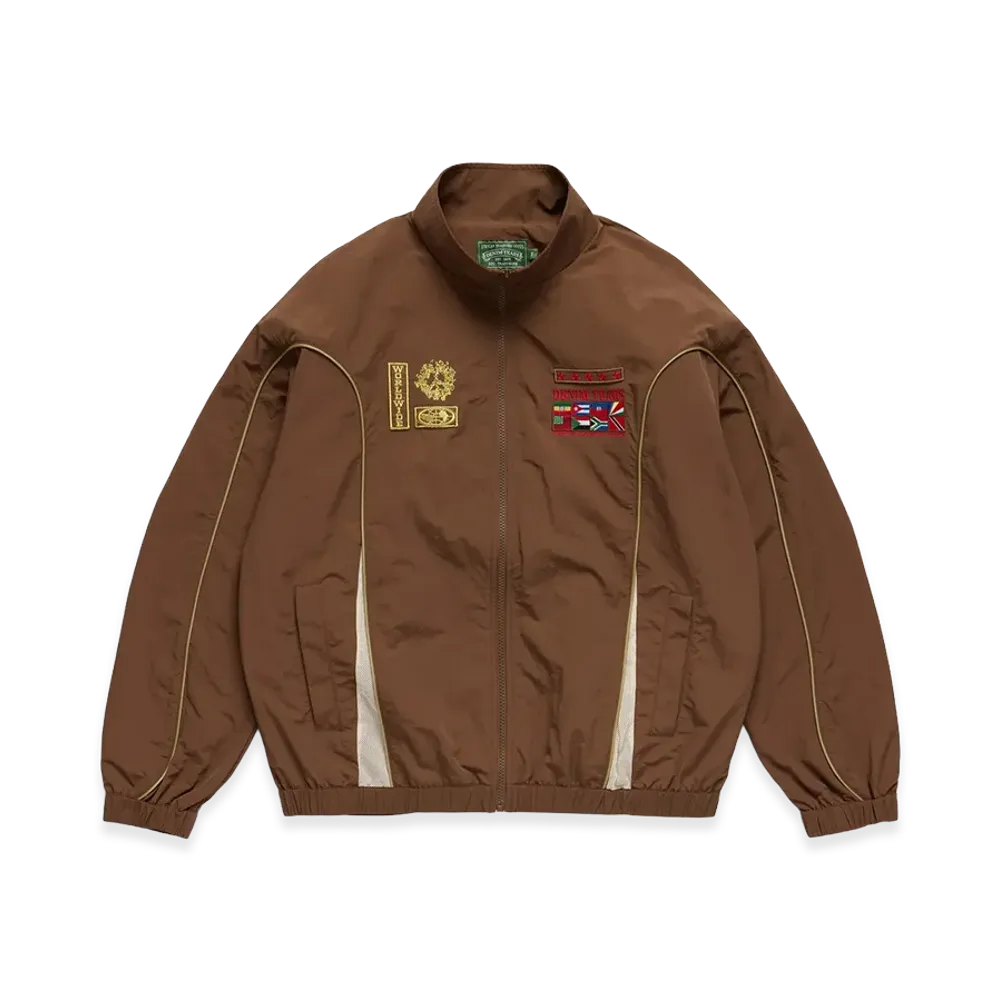 DENIM TEARS Diaspora Flag Track Jacket "Brown"
