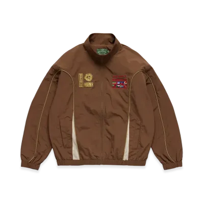 DENIM TEARS Diaspora Flag Track Jacket "Brown"