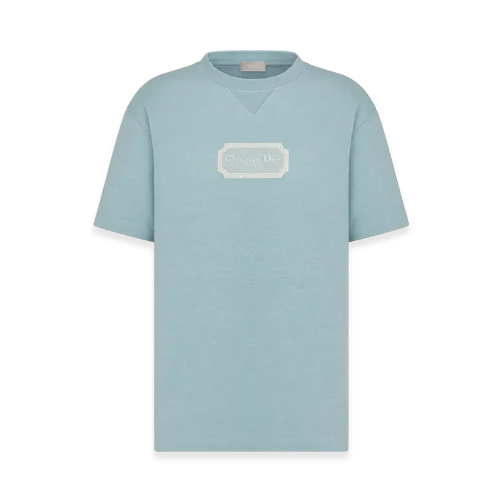 Dior Christian Dior Couture Relaxed-Fit T-Shirt Organic Jersey "Blue"