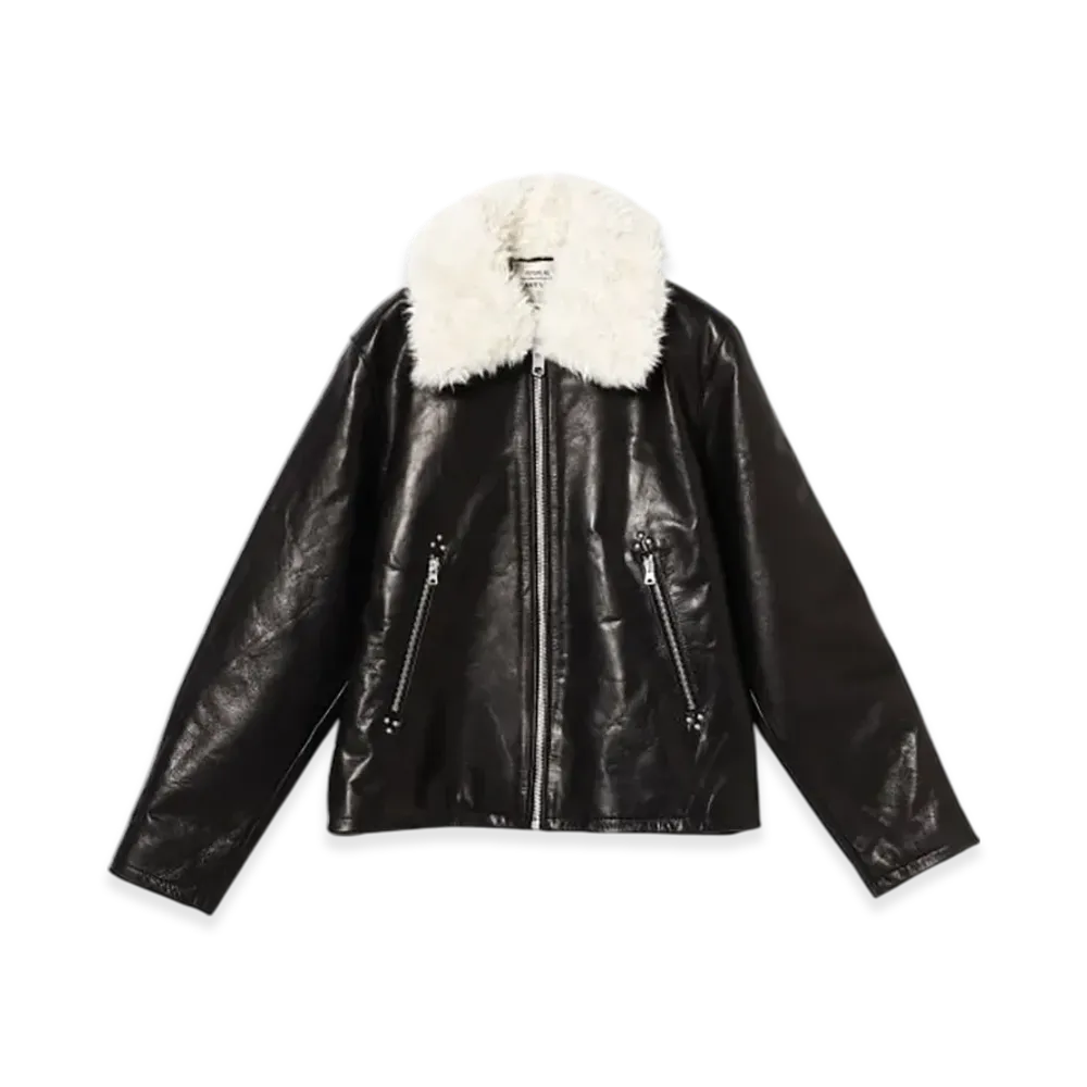 BEAMS FUTURE ARCHIVE Leather Blouson "Black"