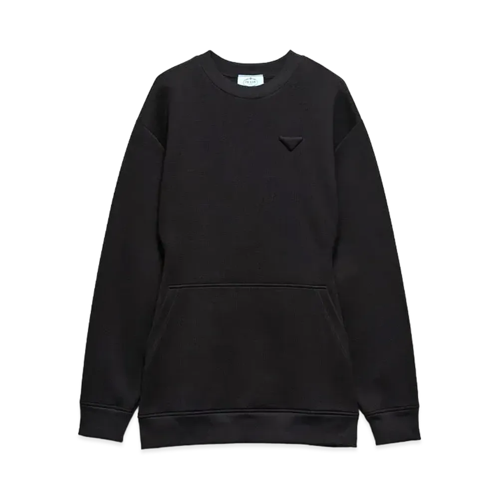 PRADA Women's Short Fleece Dress "Black"