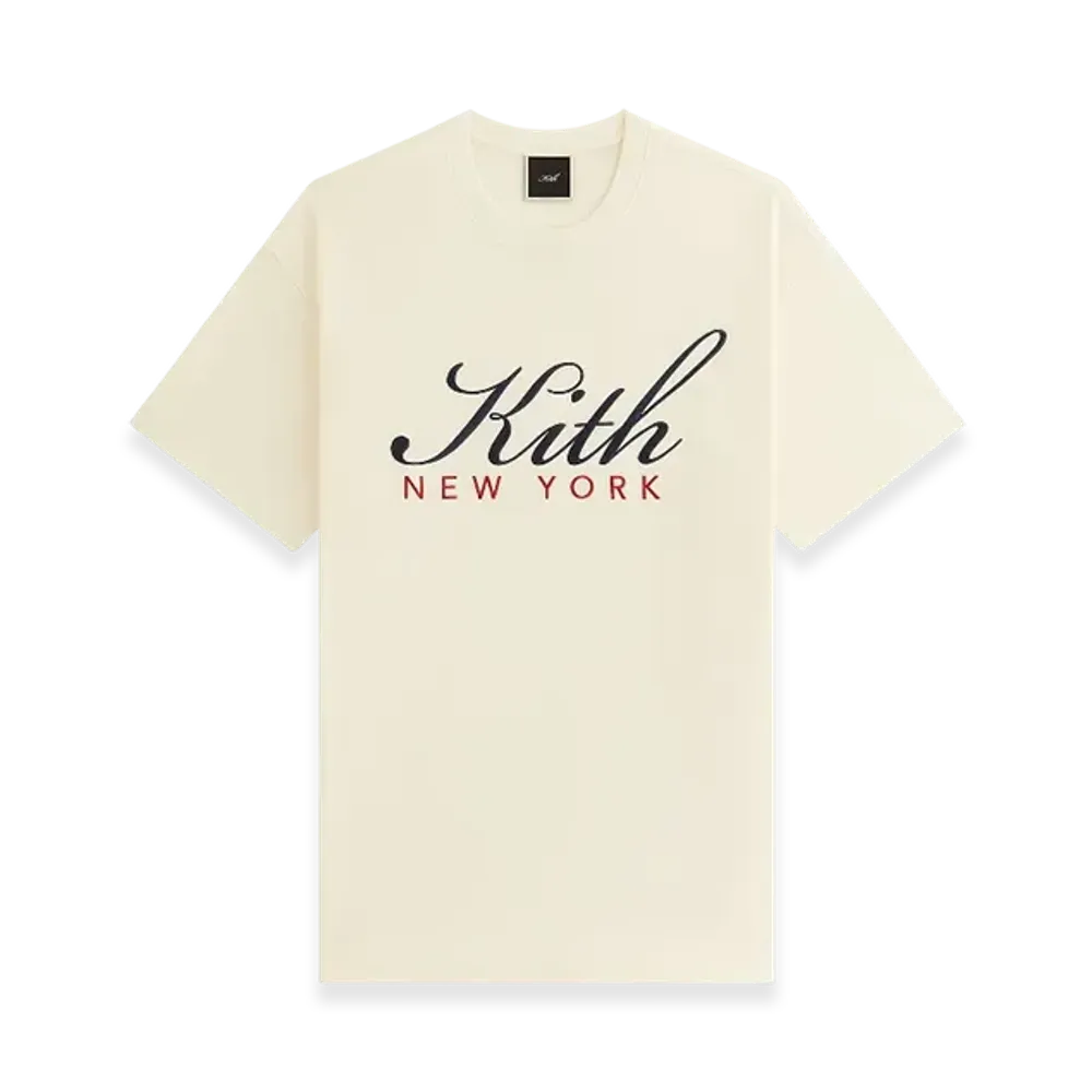 Kith Women's Vintage Script NY Tee "Sandrift"