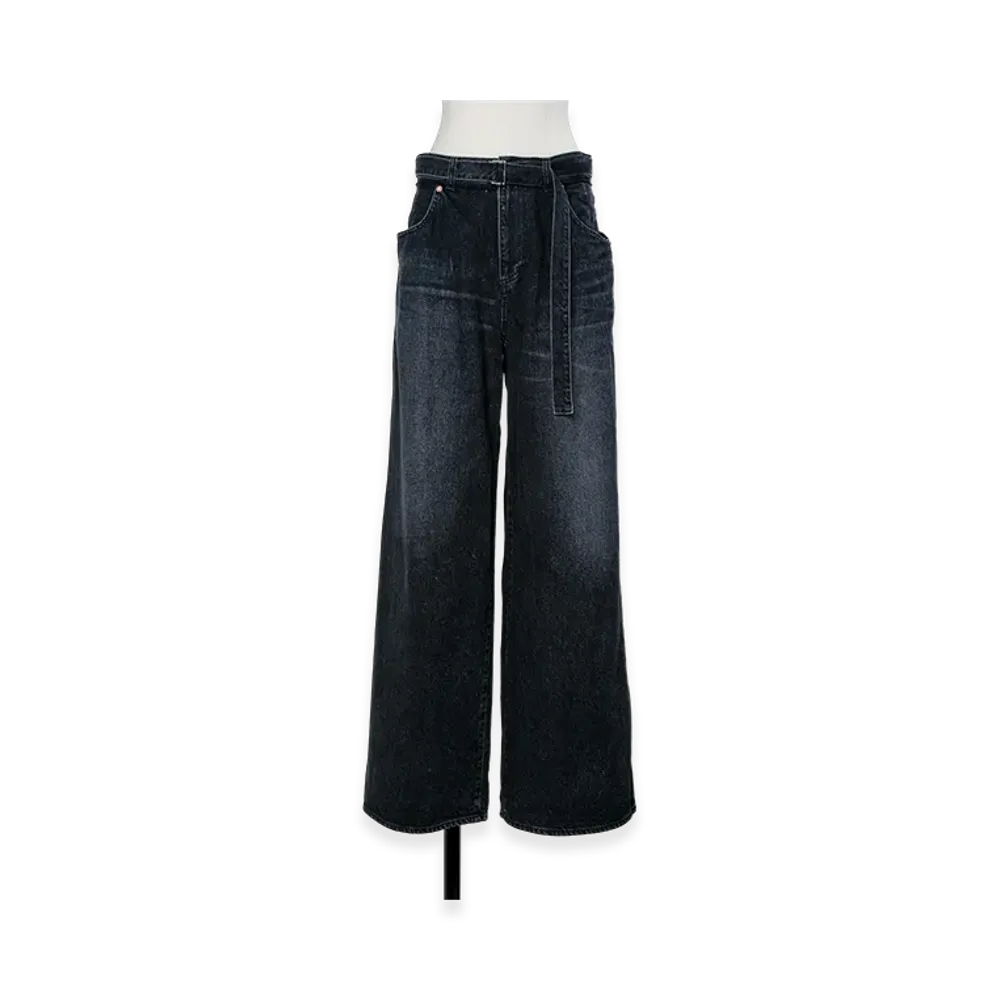 sacai Wide Denim Pants "Black"