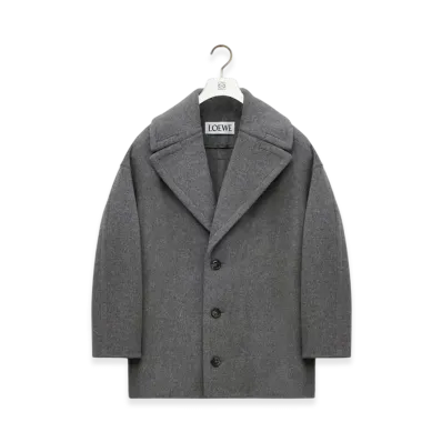 LOEWE Short Coat "Grey Melange"