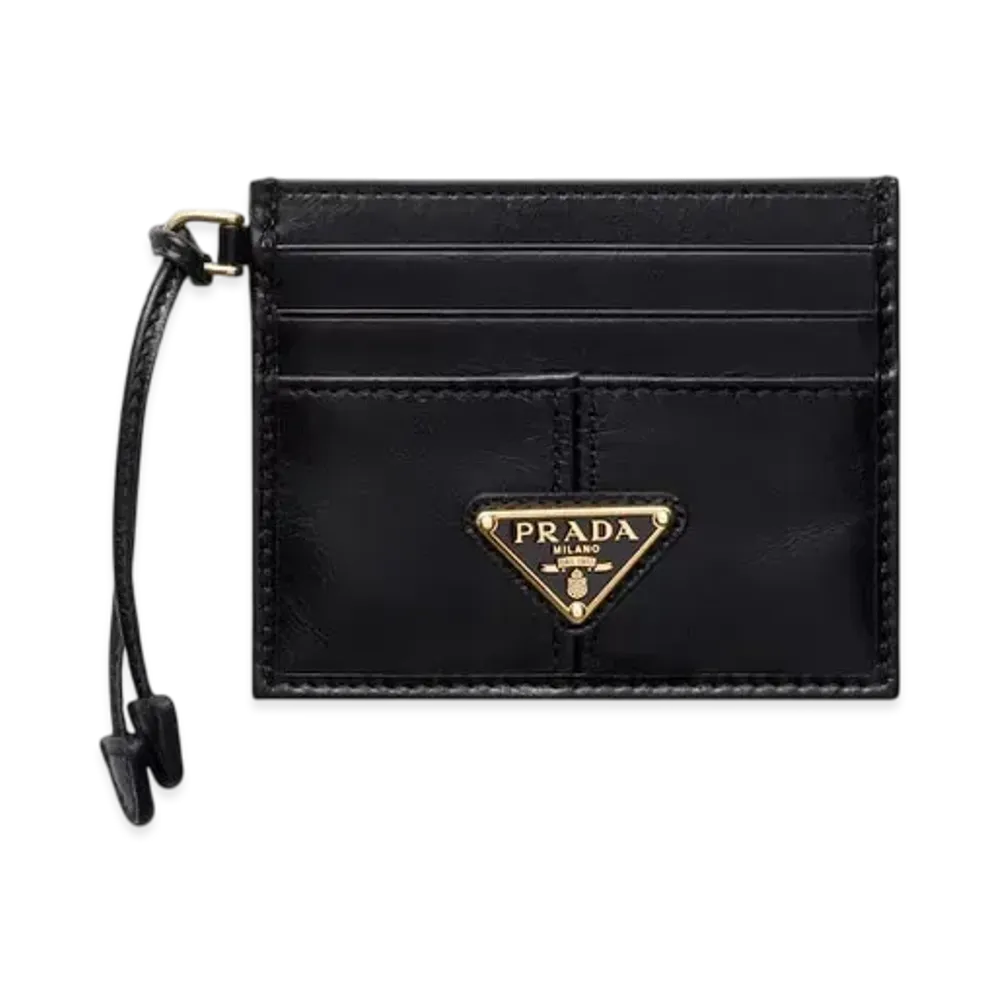 PRADA Leather Card Holder "Black"