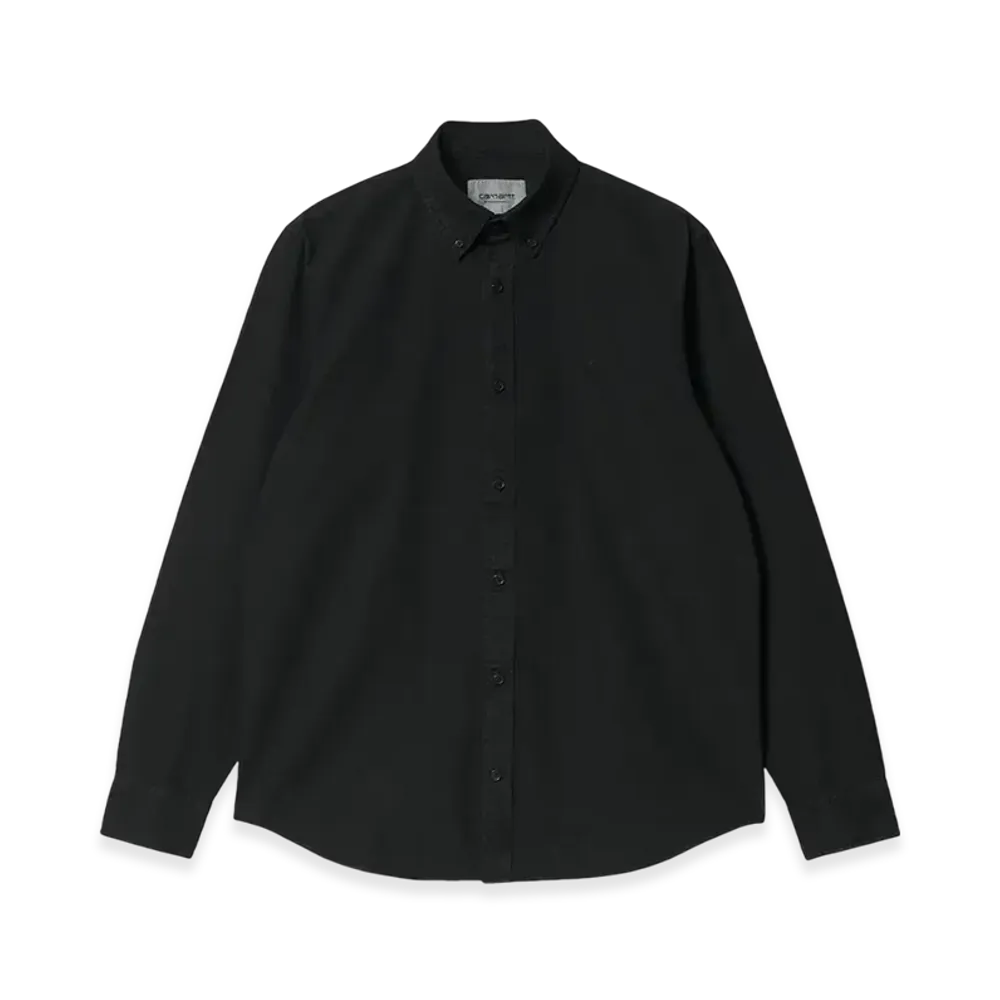Carhartt WIP Bolton Shirt "Black Garment Dyed"