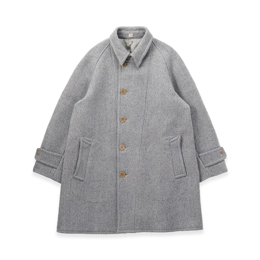 T.T Taiga Takahashi LOT.408 Chin Strap Coat "Mix Beige"