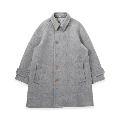 T.T Taiga Takahashi LOT.408 Chin Strap Coat "Mix Beige"