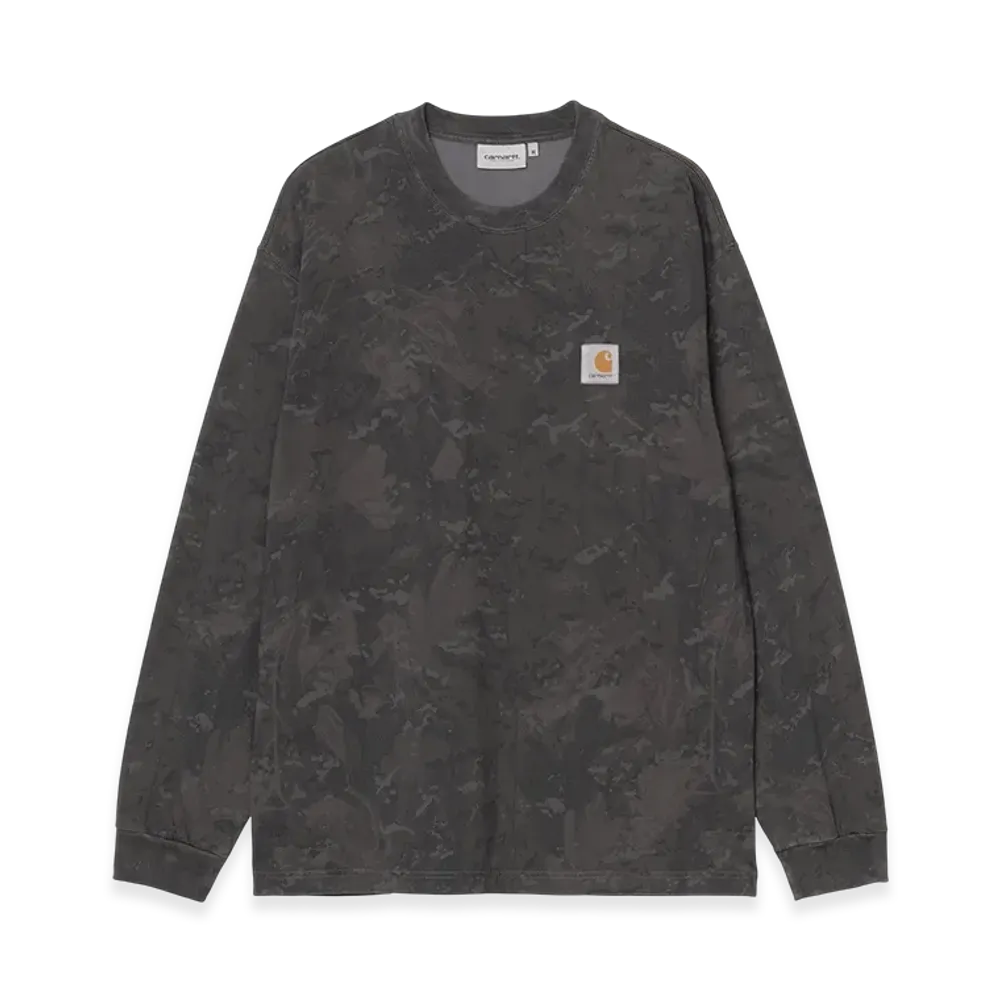Carhartt WIP L/S Camo Combi T-Shirt "Camo Combi Green/Graphite(Garment Dyed)"